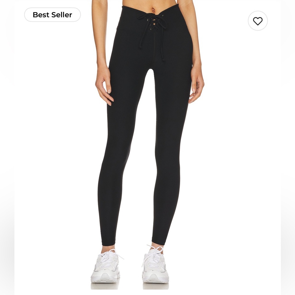 Year of Ours Black Ribbed Knit Leggings